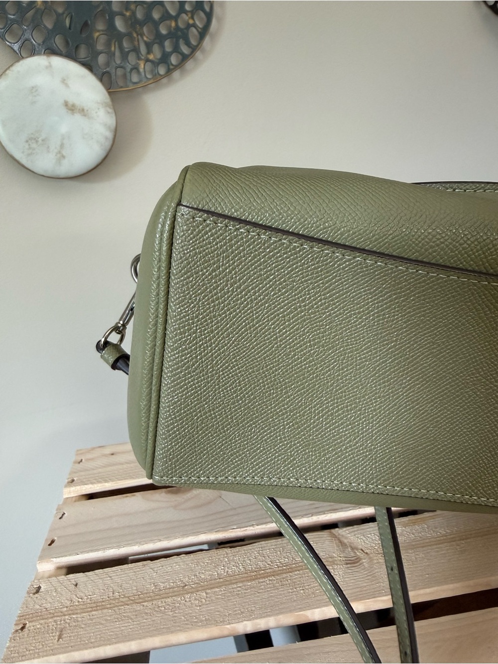 Coach Olive Green Mini Satchel Bag - Coach - Picture 3 of 6